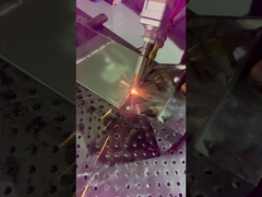 Hand-held laser welding machine welding decorative shell mirror stainless steel.